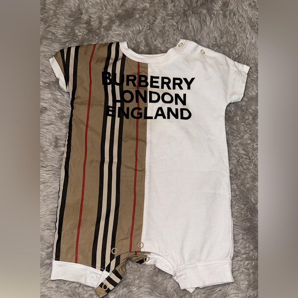 Lightly worn authentic Burberry onesie/romper